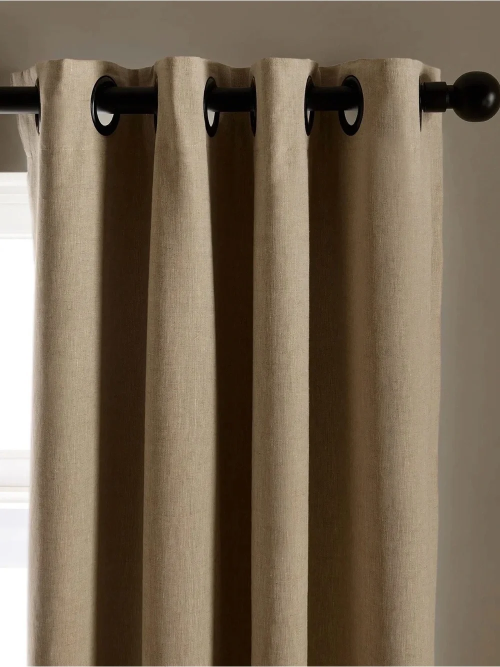 Quince European Linen Flax Grommet Blackout Drapery Panel - Retail $92
